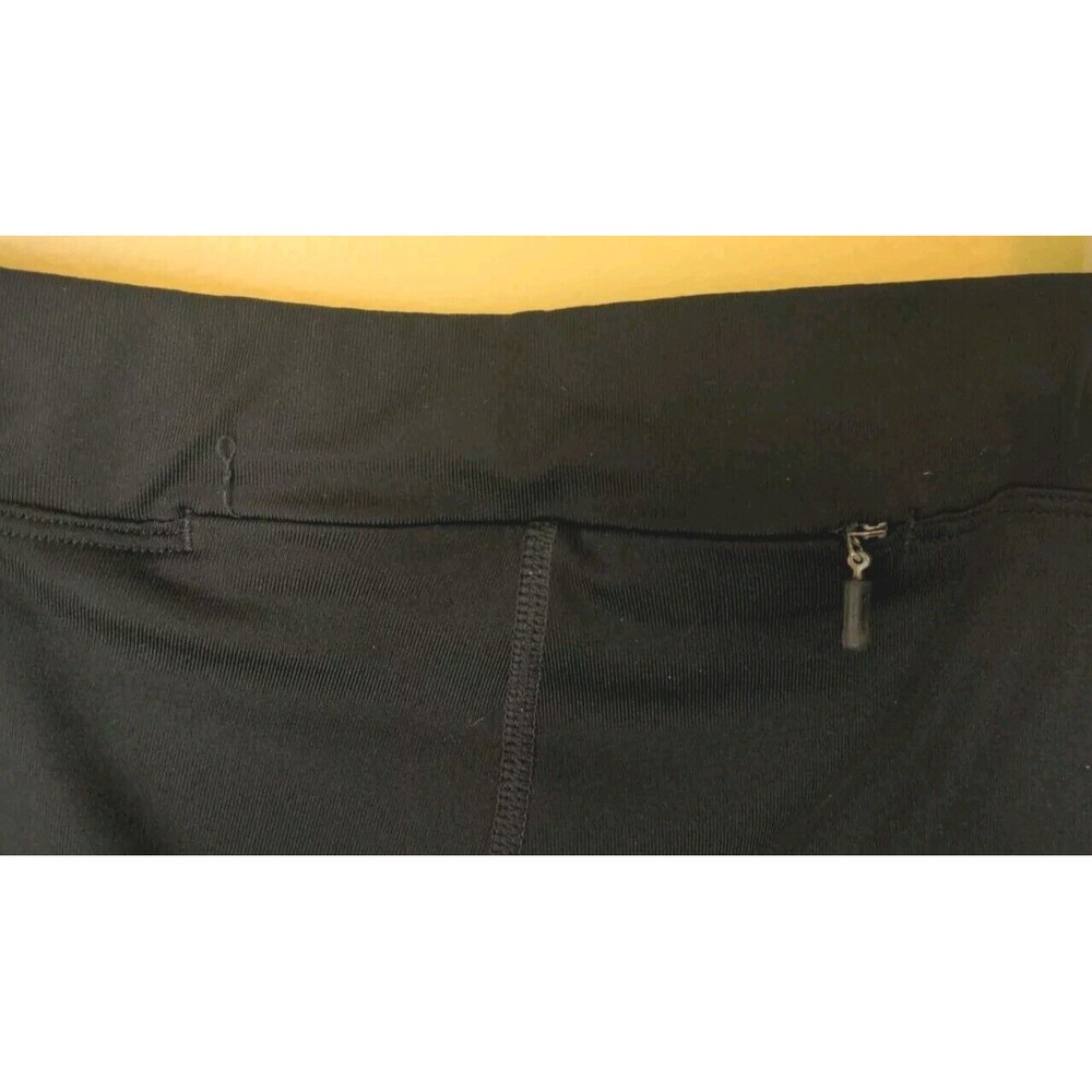 NIKE DRI FIT Running Capri Crop Black Athletic Running Pants Pocket Size Large - Picture 5 of 7